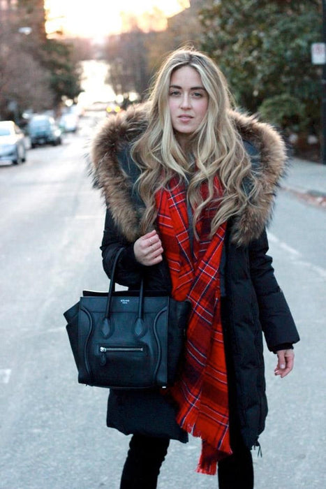 Blogger Cara McLeay Styles Mackage's KAYF5 Coat